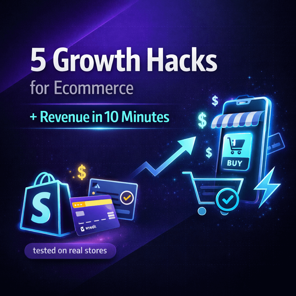 5 Growth Hacks for Ecommerce That Increase Revenue in 10 Minutes